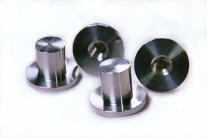 3/8 Aluminum Flush Mount Weld Bung - 4 PACK