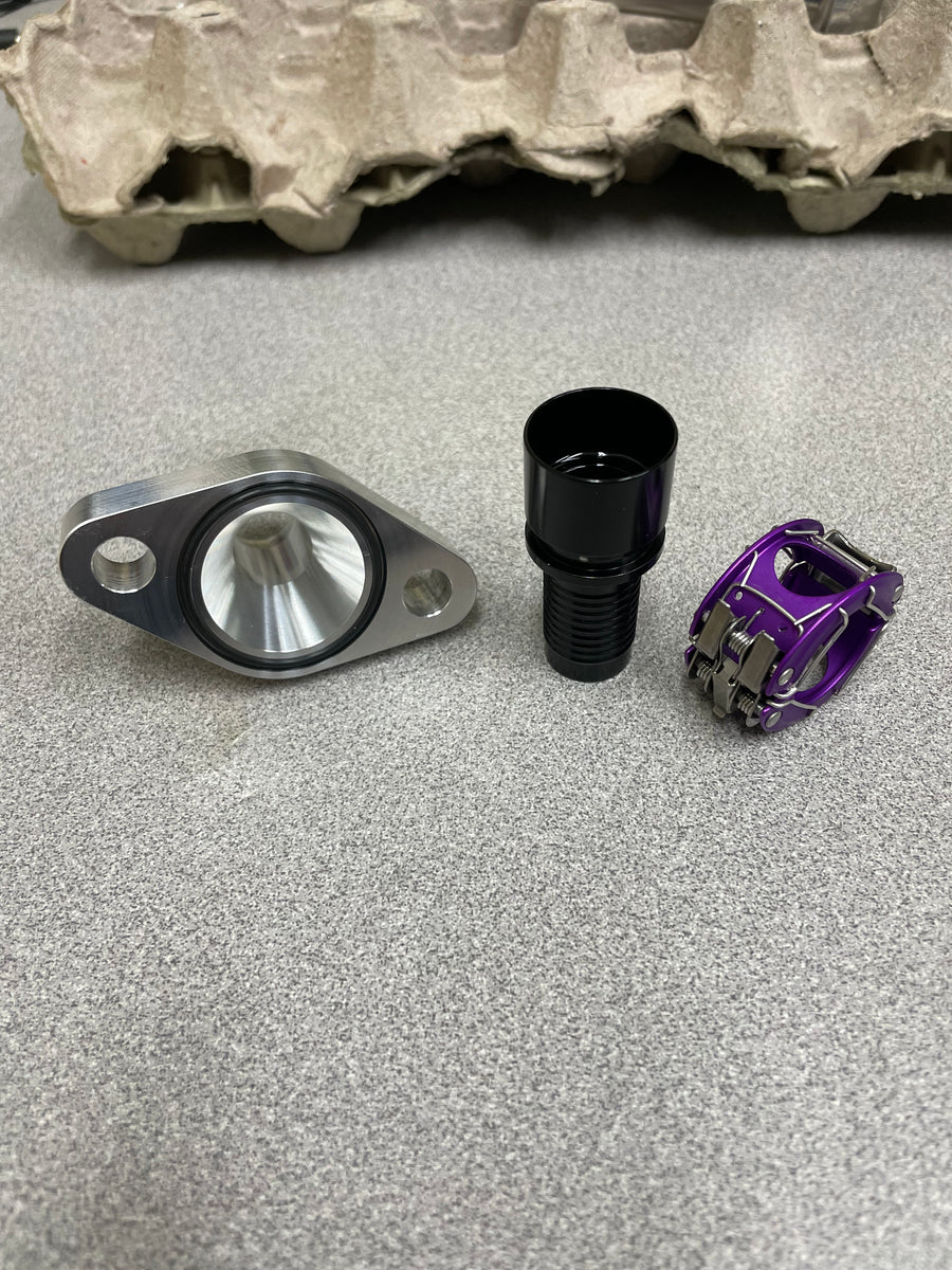 2JZ Oil Pan Drain Clamshell Flange Gokey's Garage